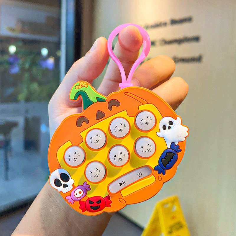 Wholesale Christmas Mini Whack-A-Mole Game Console Silicone Keychain